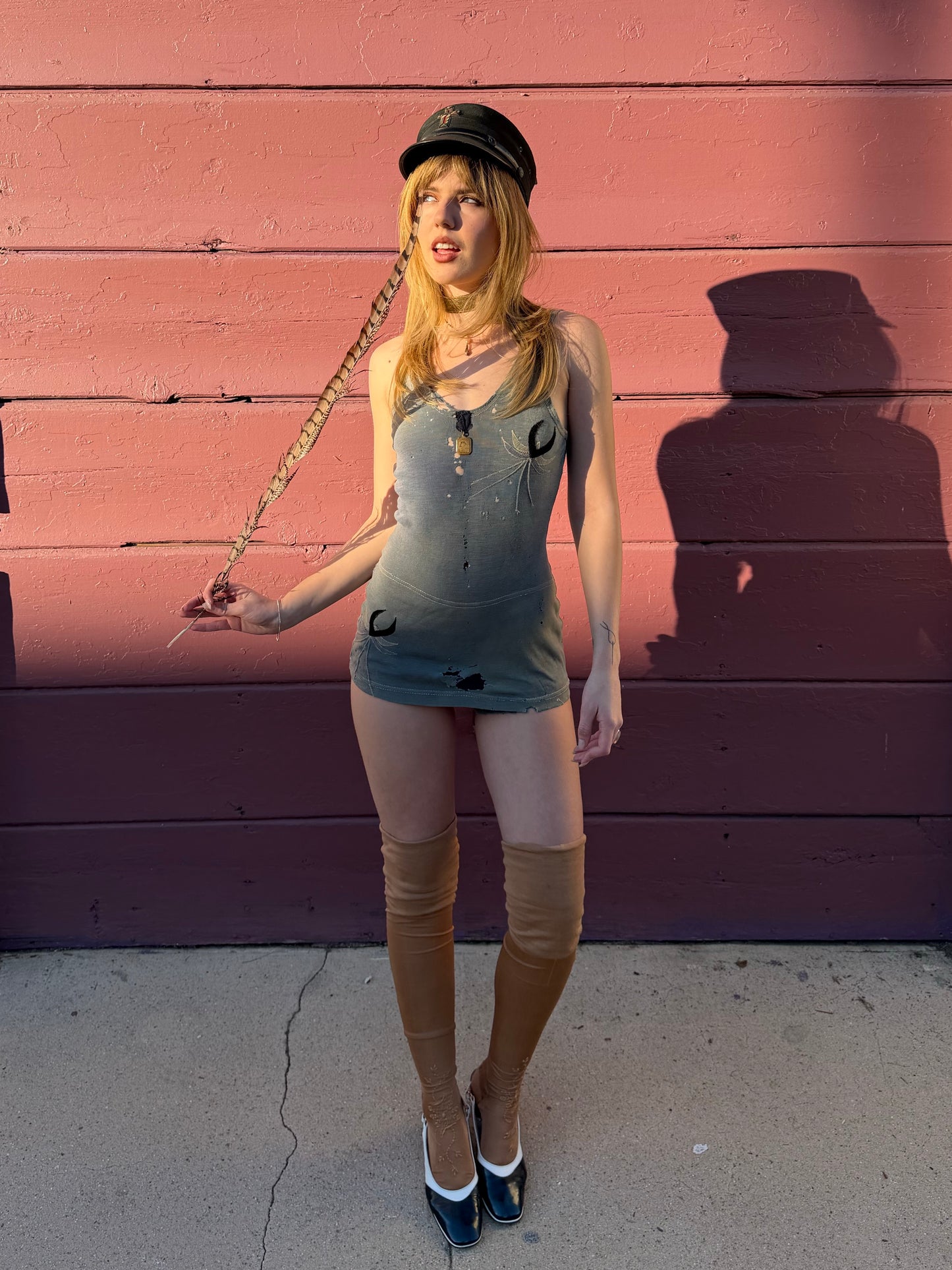 1930s Pin-up Style Sun Bleached Bathing Suit