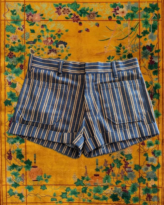 1960's High Waisted Striped Shorts