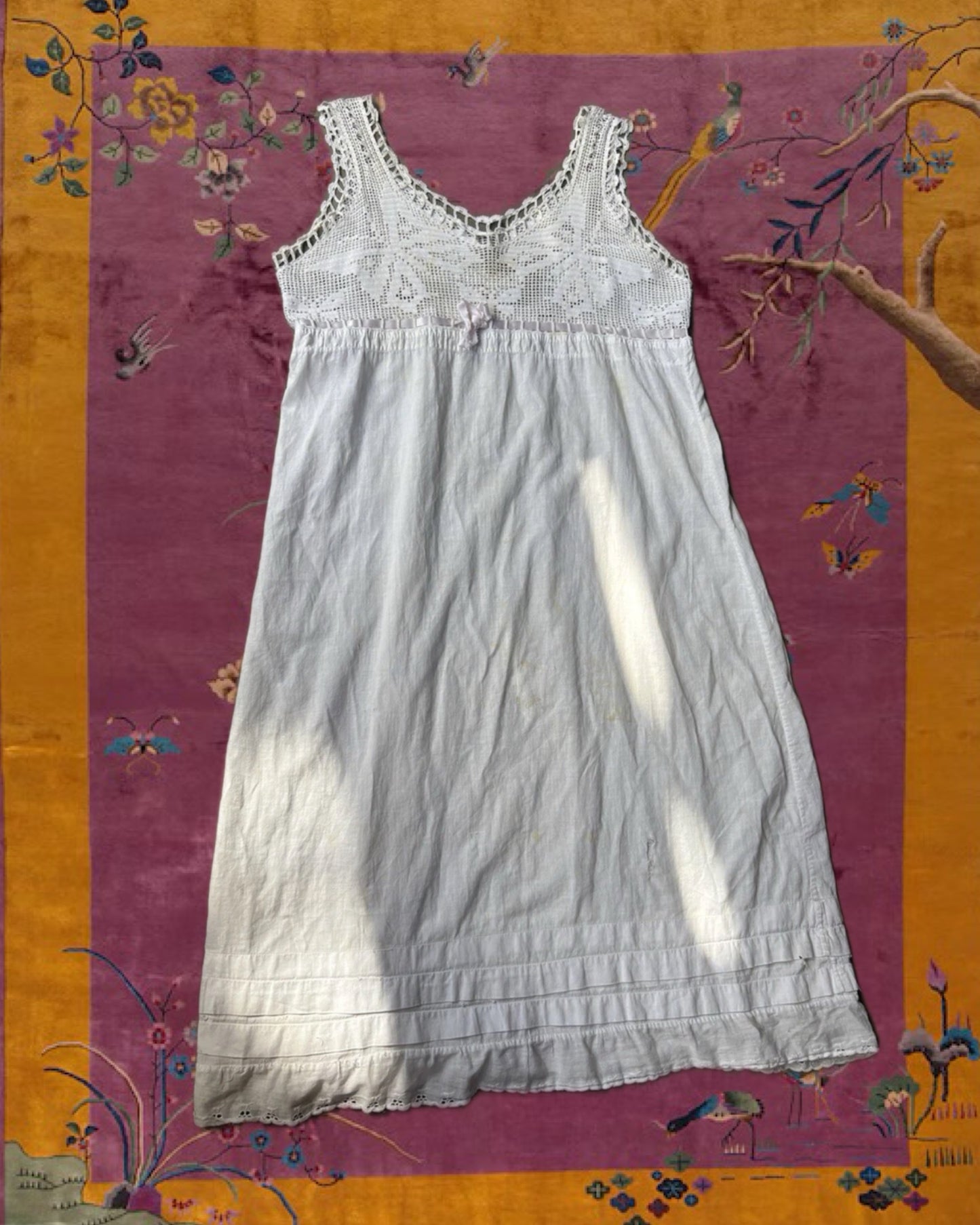 Edwardian Cotton Chemise Slip Dress